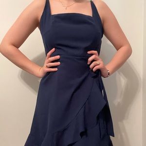 Navy blue mini dress